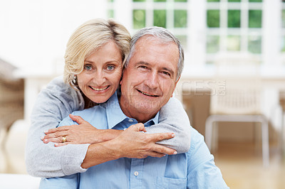 Buy stock photo Shot of a senior couple enjoying the day together