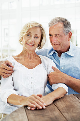 Buy stock photo Shot of a senior couple enjoying the day together