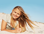 Relaxing on the beach with a sunny smile