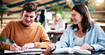 Team, smile and creative feedback with paperwork for update, report and interior designer project. Business people, document and collaboration for process, discussion and employee partnership