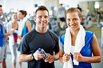 She's making new friends at the gym