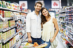 Shopping together for dinner