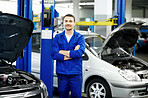 Professional mechanic at a popular auto-workshop