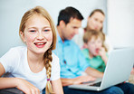 Proud of her techno-savvy family