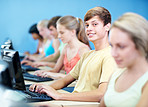 Boosting his computer skills
