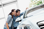 Taking a look at their dream car