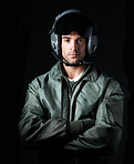 Bold airforce pilot