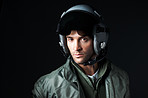 Intensity in the eyes like his bravado in the skies