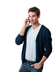 A fast-paced lifestyle means he needs to talk on the move!