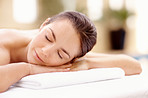 Enjoying blissful spa dreams