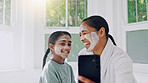 Skincare, mom or child in home with selfie, face mask or bonding together in self care post. Connection, parent or girl in bathroom with treatment, pampering day or memory capture for social media.