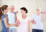 Enjoying a strength workout