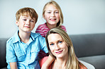 Proud of her beautiful children