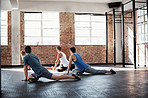 Taking to the floor for fitness