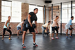 Getting some intense lifting done
