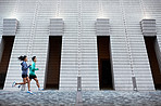 Jogging through the urban landscape
