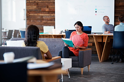 Buy stock photo Cropped shot of businesspeople in a creative office