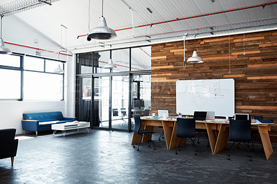 Buy stock photo Shot of an empty office