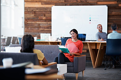 Buy stock photo Cropped shot of businesspeople in an office