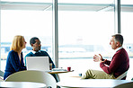 Discussing airport business