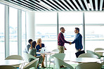 Making new business deals in departures