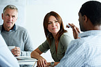 Talking business in the boardroom