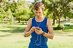 Tracking his progress on a fitness app