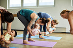 Exercising with mommy