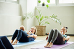 Our babies get us through the yoga routine