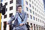 Cycling into work keeps him in good shape