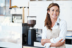 Proud to be the owner of her own coffee business