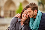 Sharing a moment in the city