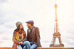 Love under the shadow of the Eiffel Tower