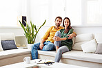 Comfortable together at home