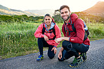 We love hitting the pavement together