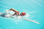Perfecting his stroke