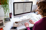 Hard at work on her computer