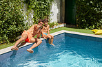 My Dad is so cool, let's chill by the pool