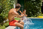 There's no beating Dad in splash wars