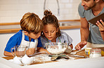 Checking the scale, baking is all about measurements