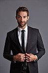Suited up and ready for business