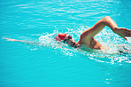He's a strong swimmer