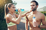 Making sure to hydrate regularly