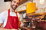 Making another one of his famous coffees