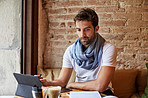 Having some online time at the cafe