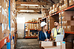 Teamwork keeps a warehouse functioning
