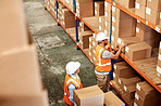 Sorting some stock for shipment