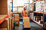 Going about his daily rounds on the factory floor