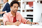 Engrossed in his work
