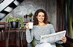 Coffee and the paper are part of my weekend routine